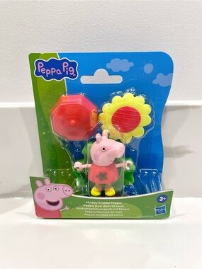 🟠5/$25 NEW Peppa Pig Muddy Puddle Peppa Figure
